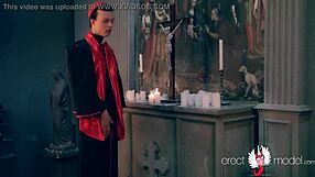 i'm the church man masturbating solo in the cathedral after service