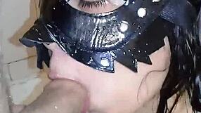 I covered her face with cum, and she begged for more