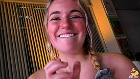 Provocative peeping slut next door craves it