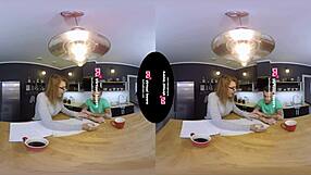 shemale teacher deepthroats and fucks student bareback in glasses – so intense!