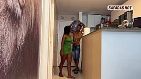 milf in lingerie teases with blowjob on big gay cock