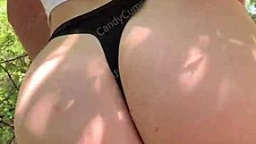 Old-school beautiful nympho runner gets very hot and horny throat-fucked on a nature trail in first-person angle – CandyCourt