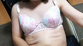 Yurika explodes in crossdressing masturbation frenzy!