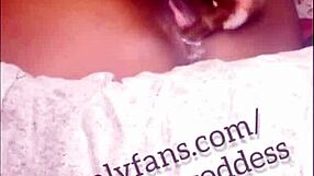 Ebony Sexy Thot Uses Dildo For Squirting And Creaming With Feet Involved