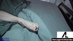 Penny Pax drops to her knees for Alex Legend's messy facial