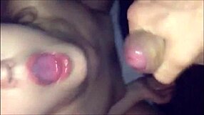 Small breasted amateur POV views of a facial cumshot