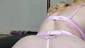 Hot Blonde Milf Twerks in Sexy Lingerie Before Intense Anal Pounding