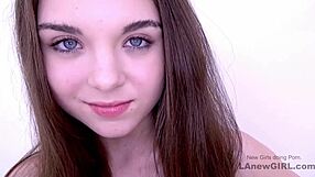 Petite cutie gives a sloppy blowjob in HD video