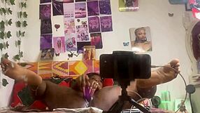 i bent over in doggystyle and fingered my pussy with a dildo while watching myself in the mirror