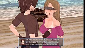 Donna in Harem RPG Gets Double Fingering Masked and Blindfolded