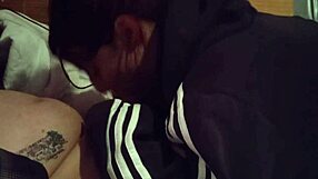 Canadian slut sucks monster cock in homemade deepthroat blowjob