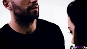 Brunette Teen 18+ Whitney Wright Slobbers On Two Hard Cocks