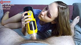 Watch Sohimi and Sunako give you a sweet blowjob in POV