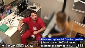Maria Santos, the experimental subject, has feelings of orgasm every time she is under going medical tests by Doctor Tampa using a Hitachi magic wand
