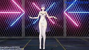 Mmd raiden mei shakes it in chinese dress, submitted by ltdend.