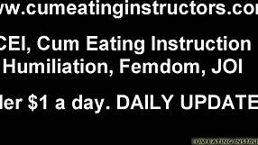 Femdom Mistress Commands You To Blow Your Big Load For CEI