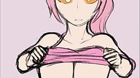 Wow, Huge Blue-Eyed Anime Tits Compilation!