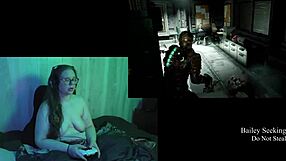 नंगे डेडस्पेस गेमप्ले में बड़े नेचुरल टिट्स, पार्ट 2!