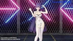 Mmd raiden mei shakes it in chinese dress, submitted by ltdend.