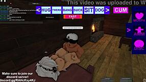 Roblox anime girl gets rough sex with a condom