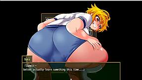 in ouka rpg, kamikaze committee gangbangs bound girl outdoors.