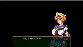 in ouka rpg, kamikaze committee gangbangs bound girl outdoors.