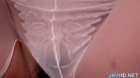 Hot Japanese homemade with naked waterspout and pee desire