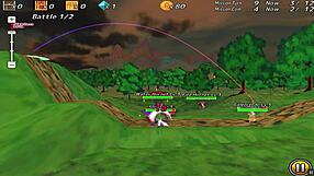 flying princess hentai game ep 2 features slut princess with blue hair conquering worlds