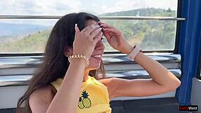 feeling so horny sucking cock on ferris wheel