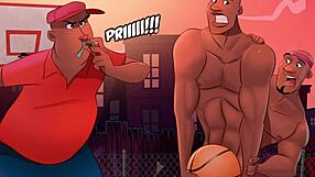 i join the basketball players' gay orgy in the locker room after training. the energy is wild and sweaty.