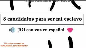 spanish joi voice, you one of eight candidates ready?