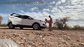 Pulled Over for Wild Sex in Desert Heat