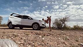 Pulled Over for Wild Sex in Desert Heat