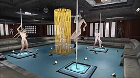 Fallout 4 Multi Pole Dance With Sexy Anime Hentai Characters