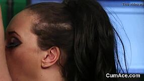 Sexy Honey Gulps Jizz Load