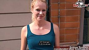 i picked up a naughty blonde with small tits on the street