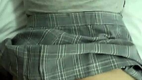 i took the school slut to a hotel and rubbed my cock on her ass. she rode me hard.