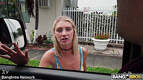 Payton from Alabama blows skinny shaved pussy to creampie