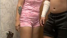 Latina Milf Prostitute Urinates with Mouth in Steamy POV Encounter