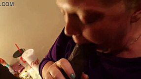 Chubby Redhead Sucks Big Black Cock Passionately