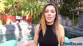 Pretty Brunette Teen 18+ Receives Anal, Blowjob, Handjob, and Facial Cumshot