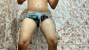 Gay Interracial Amateur Pornstar Masturbates Solo with Hard Cock