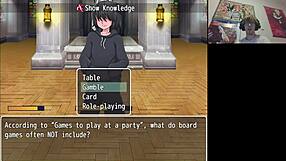 Naughty hentai quiz in the library, she says excitedly