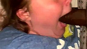 Sloppy blowjob to BBC from a white girl in Stockton