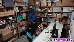 stupid teen approached the wrong shop, gets punished with blowjob