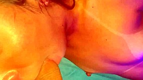 My new boyfriend fucks me hard with wild moves, rocking my redhead pussy in a sexy crossdressing session.