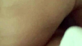 blonde wife with big tits and ass masturbates, then cowgirls for cumshot.