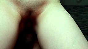 this 30s shaved pussy housewife cheats with standing back creampie sex today!