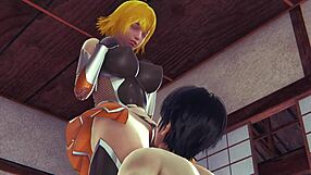 Action taimanin Sakura Igawa gets a deepthroat and missionary till a load inside 3D anime with SFM