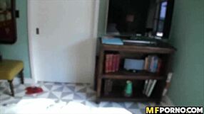 New teen amateur gets fucked hard in Spanish bedroom without condom